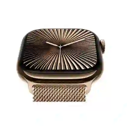Apple Watch Series 10 46mm 4G Viền Titan Vàng Dây Thép Vàng - Đã kích hoạt 3