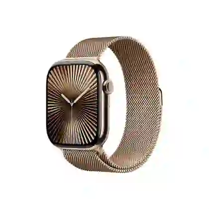 Apple Watch Series 10 46mm 4G Viền Titan Vàng Dây Thép Vàng - Đã kích hoạt 1