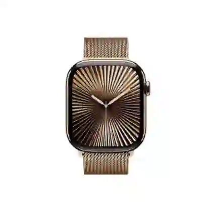 Apple Watch Series 10 46mm 4G Viền Titan Vàng Dây Thép Vàng - Đã kích hoạt 2