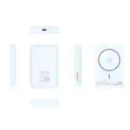 Pin dự phòng Pisen Quick Powerlink Cube 22.5W 10.000mAh kèm cáp Lightning và Type-C D191 2