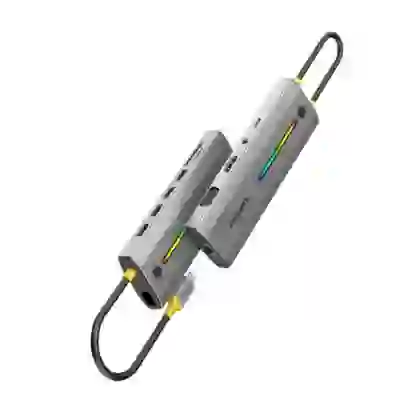 Hub chuyển đổi Pisen Type-C PGM HB39 LED RGB 11 IN 1 1