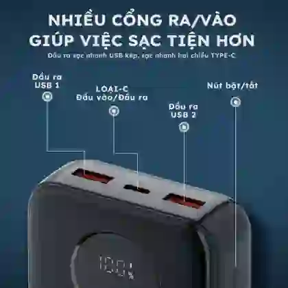 Pin dự phòng StarGO Star X2 Lite 20000mAh 22.5W 6
