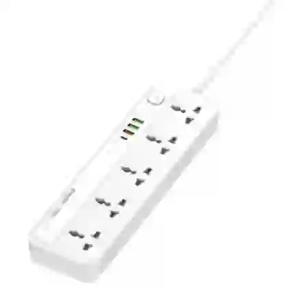 Ổ cắm điện Energizer đa năng 5AC kèm 3USB-A và 1USB-C sạc nhanh 2