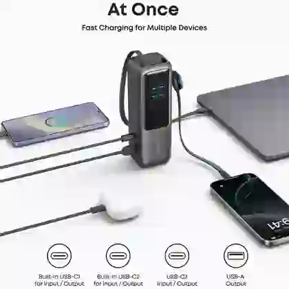 Pin dự phòng Anker 25.000mAh 165W tích hợp cáp rút gọn A1695 5
