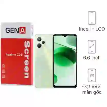 Thay màn hình Realme C36 chính hãng GENA loại Pro 1