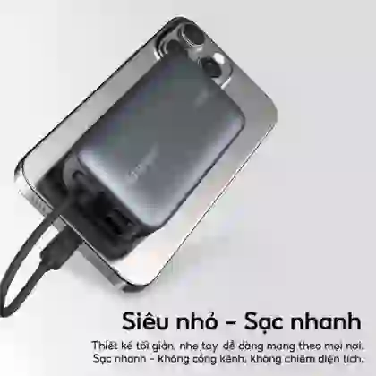 Pin dự phòng StarGO Star X1 Mini 1C1A 10000mAh tích hợp cáp Type-C 3