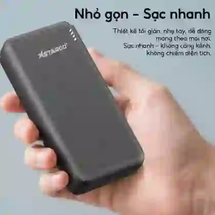 Pin dự phòng StarGO Star X2 Power 2C1A 20000mAh tích hợp cáp Type-C 2