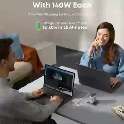 Sạc Anker Zolo 3C1A 140W kèm cáp USB-C B2697 2