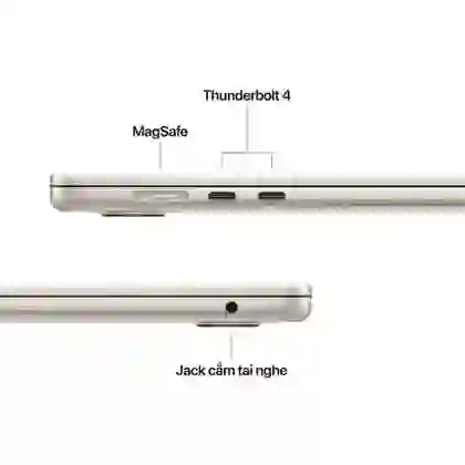 Macbook Air M4 15 inch 10CPU 10GPU 16GB 256GB 2025 sạc 70W - Cũ đẹp 3
