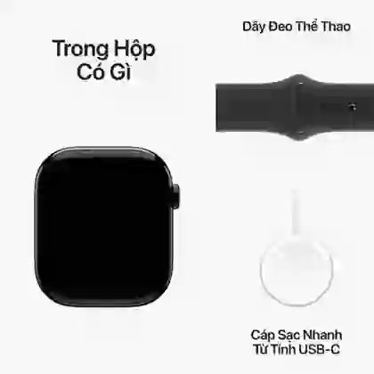 Apple Watch Series 10 46mm GPS Viền nhôm Dây cao su - Đã kích hoạt 9