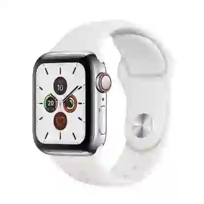 Apple Watch Series 5 40mm GPS Viền thép Dây cao su - Cũ trầy xước 2