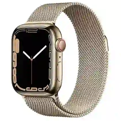 Apple Watch Series 7 45mm 4G Viền thép Dây thép - Cũ trầy xước 2