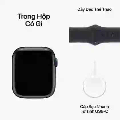 Apple Watch Series 9 45mm GPS Viền nhôm Dây cao su - Cũ đẹp 6