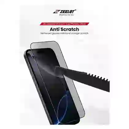 Dán kính cường lực màn hình Apple iPhone 17 Pro Max Zeelot Solidsleek Chống Nhìn Trộm Full Cao Cấp 5