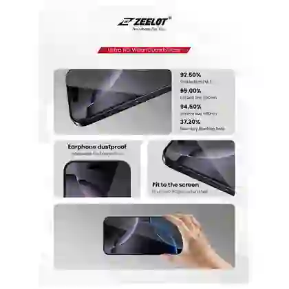 Dán kính cường lực màn hình Apple iPhone 17 Zeelot Solidsleek Ultra HD Full Cao Cấp 8