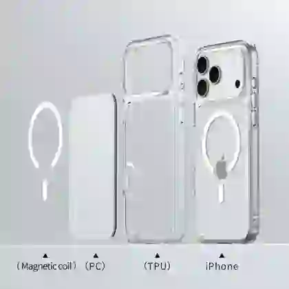 Ốp lưng iPhone 17 Pro Max Likgus With Magsafe Clear 7