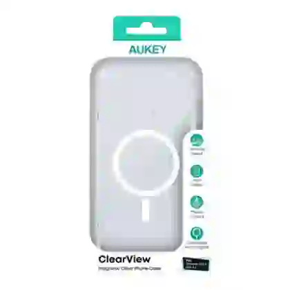 Ốp lưng iPhone 15 Aukey Magnetic Clear PC-TM10A 4