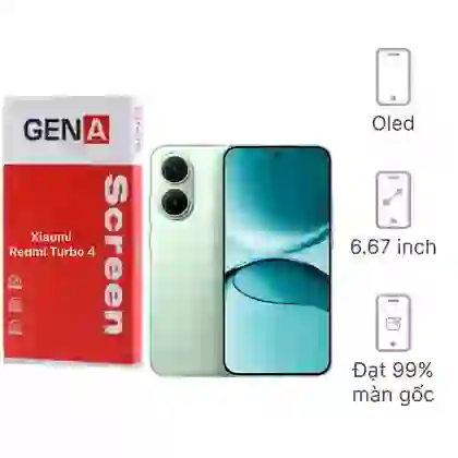 Thay màn hình Xiaomi Redmi Turbo 4 chính hãng GENA loại Pro 1