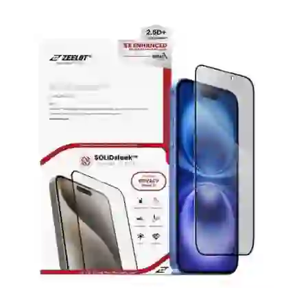 Dán kính cường lực màn hình Apple iPhone 16/15 Zeelot Solidleek Full Cao Cấp Chống Nhìn Trộm 2