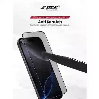 Dán kính cường lực màn hình Apple iPhone 16/15 Zeelot Solidleek Full Cao Cấp Chống Nhìn Trộm 3