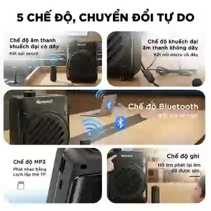 Loa trợ giảng không dây StarGO CPS-01 (kèm 1 micro) - Đen