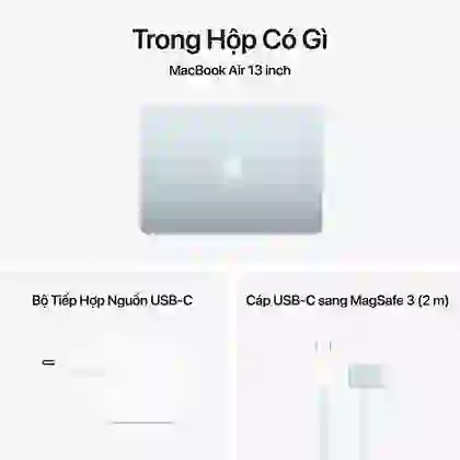 Macbook Air M4 13 inch 10CPU 8GPU 16GB 256GB 2025 sạc 70W VN/A - Đã kích hoạt 2