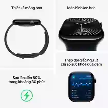 Apple Watch Series 10 46mm (GPS) Viền nhôm, Dây vải VN/A - Đã kích hoạt 3