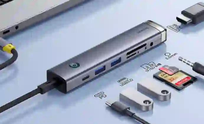 Hub Baseus Ultrajoy Series Air 7 in 1 3