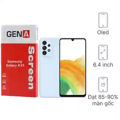 Thay màn hình Samsung Galaxy A33 nguyên khung chính hãng GENA loại A+ 1