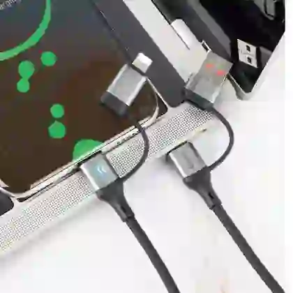 Cáp StarGO 4 trong 1 (C to L, C to Micro) dài 1m AC-CL1 2