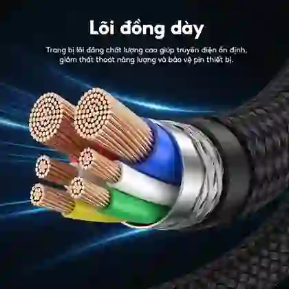 Cáp StarGO 4 trong 1 (C to L, C to Micro) dài 1m AC-CL1 5