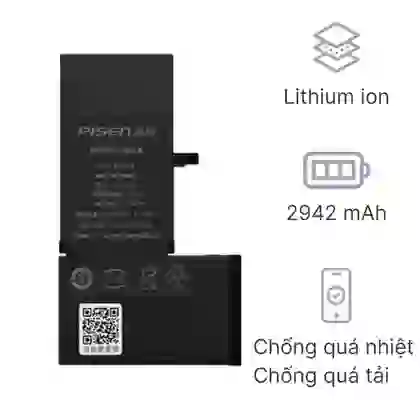 thay pin iPhone XR chính hãng Pisen 1