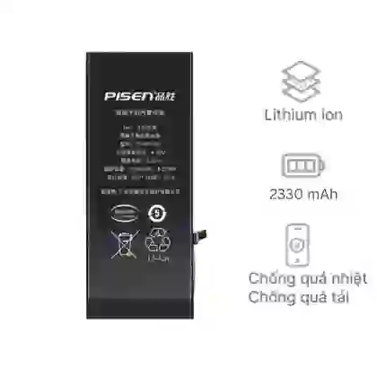 thay pin iPhone 6 dung lượng siêu cao chính hãng Pisen 1