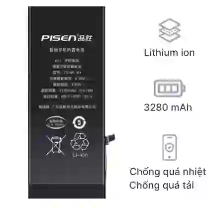 thay pin iPhone 8 Plus dung lượng siêu cao chính hãng Pisen 1