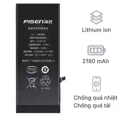 thay pin iPhone 8 dung lượng siêu cao chính hãng Pisen 1