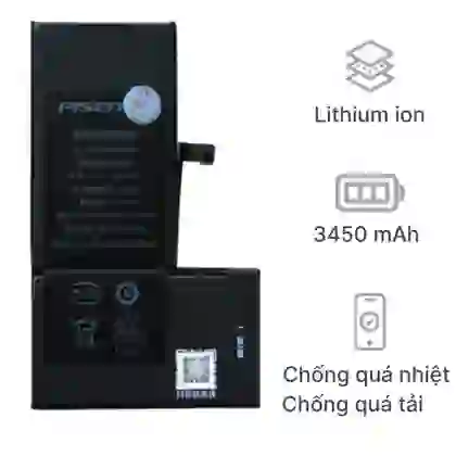 thay pin iPhone XS Max dung lượng cao chính hãng Pisen 1