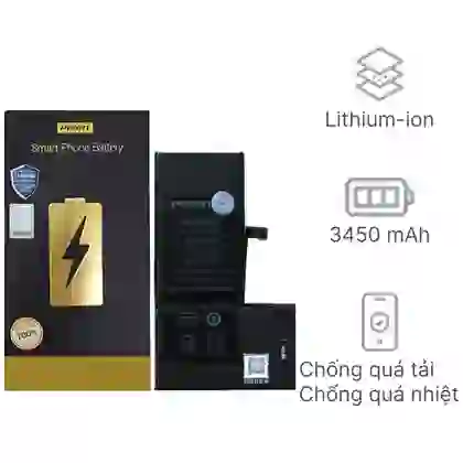 thay pin iPhone XS Max dung lượng cao chính hãng Pisen 1