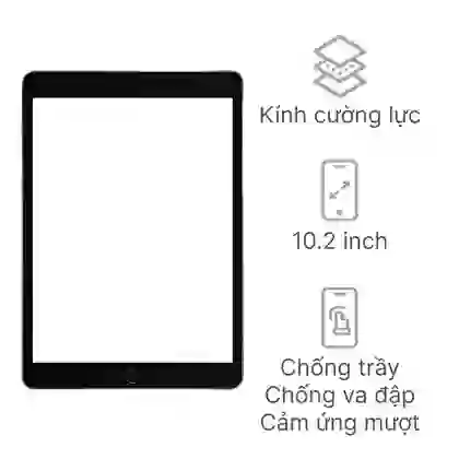 thay kính cảm ứng ipad gen 9 10.2 inch 2021