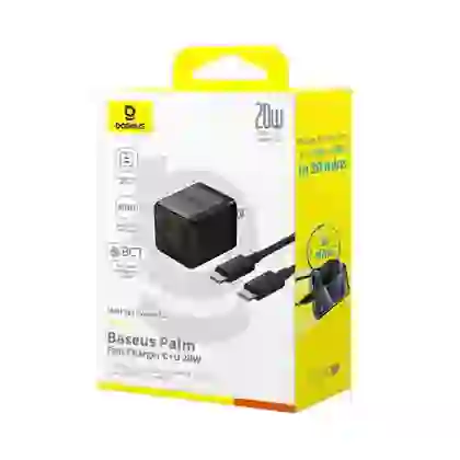 Sạc nhanh Baseus Palm 1C1A 20W US ( kèm cáp mini C to C 60W dài 1m ) 4