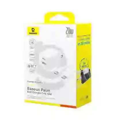Sạc nhanh Baseus Palm 1C1A 20W US ( kèm cáp mini C to C 60W dài 1m ) 4