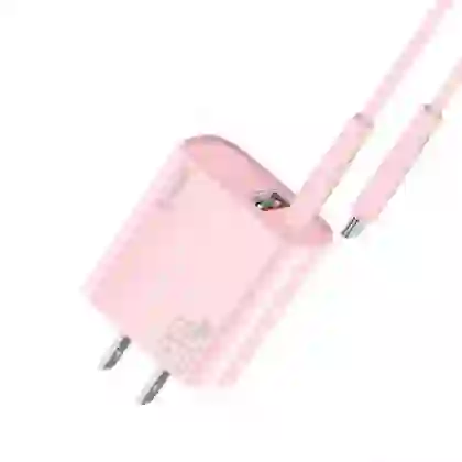 Sạc Trusmi cổng 1A1C PD 20w kèm cáp Type-C to Type-C 60w (US) CH11 1