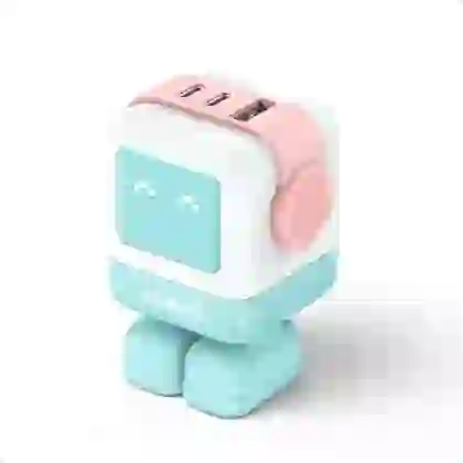 Sạc Ugreen Robot CD361 3 cổng 2 USB-C và USB-A Gan 65w 2