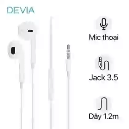 tai nghe nhét tai devia smart earpods có mic 1