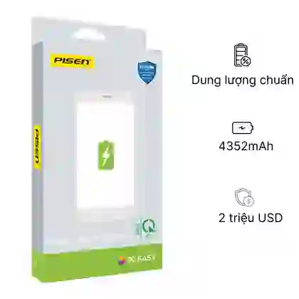 thay pin iPhone 13 Pro Max chính hãng Pisen 1
