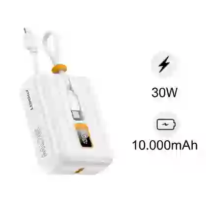 Pin dự phòng Pisen Quick - Power Link Tiny 10.000 mAh 30W (Lightning & Type-C) 1