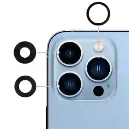 thay kính camera sau iphone 13 pro max viền dày 2