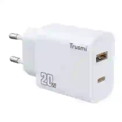 Sạc nhanh Mini Trusmi PD 65w Gan 1A+2C kèm cáp Type-C to Type-C 60w (US) CH05 1