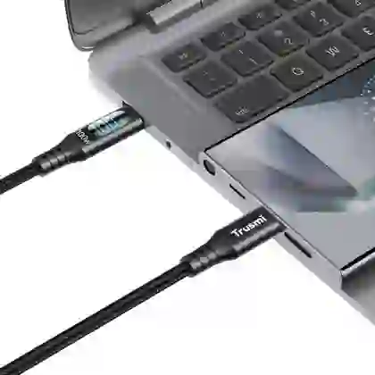 Cáp sạc Trusmi Usb-C to Usb-C Digital sạc nhanh 100w dài 1m 3