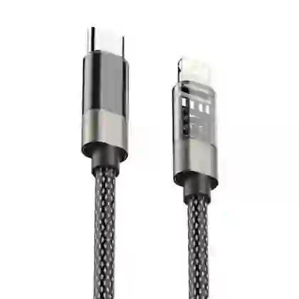Cáp Trusmi Usb-C to Lightning Led Rainbow PD 20w dài 1m 1