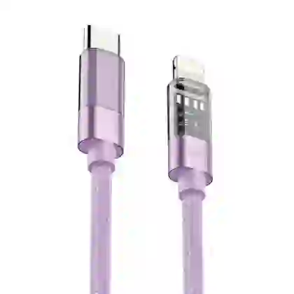 Cáp Trusmi Usb-C to Lightning Led Rainbow PD 20w dài 1m 1